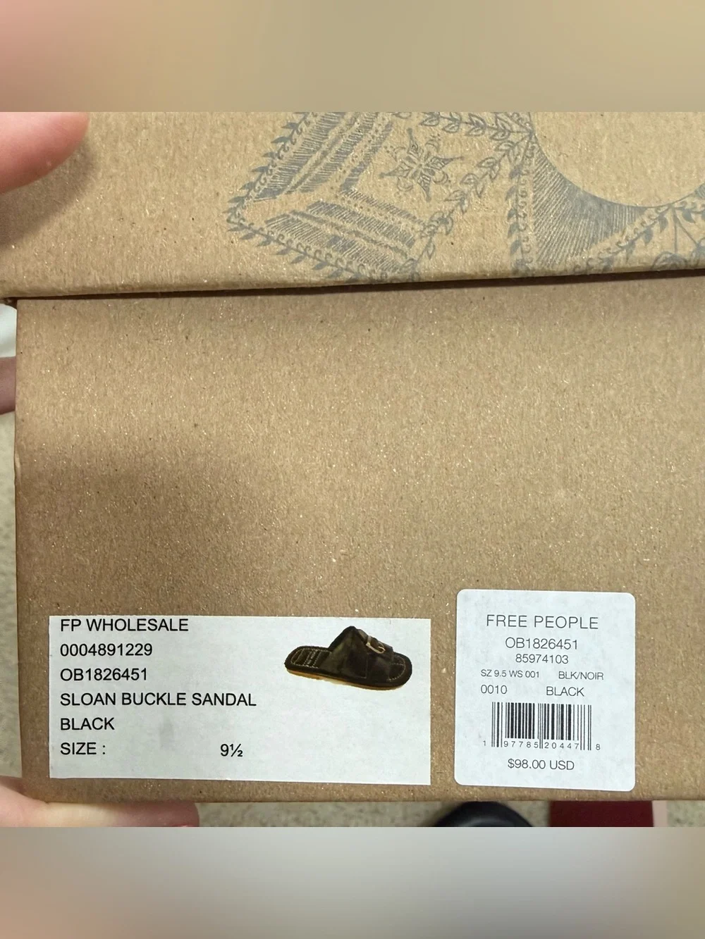 Free People Sloan Buckle Sandals • NIB • Women’s 9.5 - Picture 5 of 5